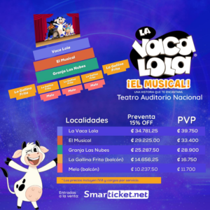 “La Vaca Lola” ha conquistado el corazón de toda la familia con su música alegre y encantadores videos en YouTube, donde suma cientos de millones de reproducciones que la han consolidado como la artista infantil más importante de todos los tiempos. 