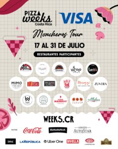 Pizza Weeks, presentado por Visa, de la mano de los mejores maestros pizzeros, así como también los mejores chefs que ofrecerán, de manera exclusiva, este delicioso platillo en sus cartas.