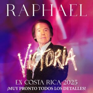 El gran Raphael, esa leyenda viva de la música pop, estará en nuestro país en febrero próximo
como parte de su gira Victoria, con la que ha recorrido ya gran cantidad de escenarios y en la
que ahora sumará Costa Rica.